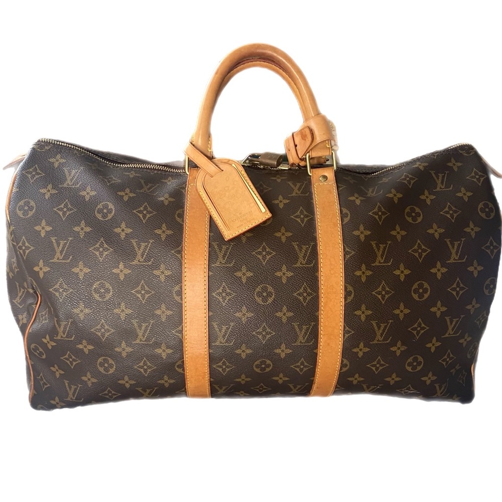 Authentic Louis Vuitton Monogram Keepall 45
